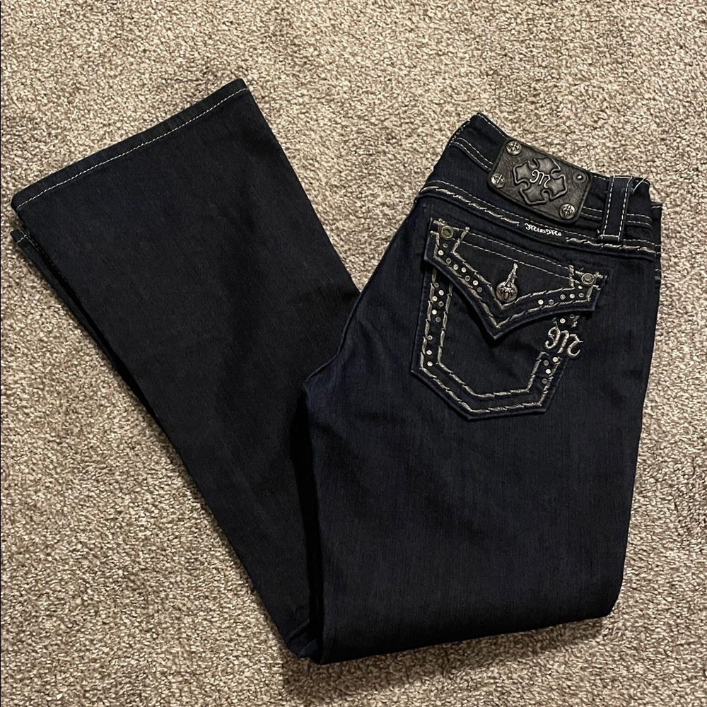 Miss Me Easy Boot Embellished Jeans (New) Size 26 x 29